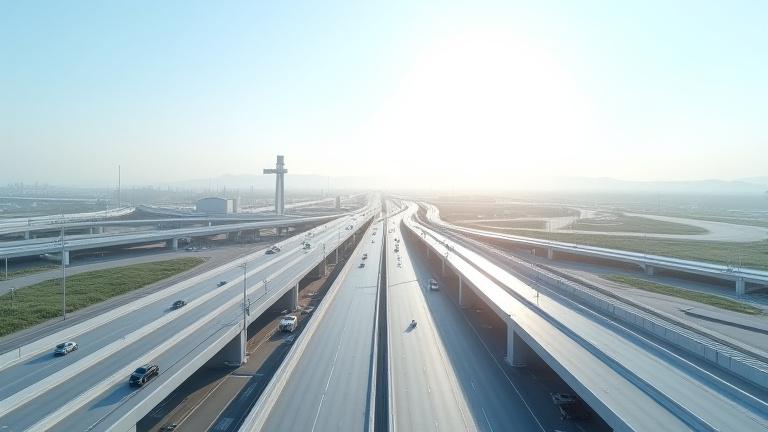 Новая современная автомагистраль